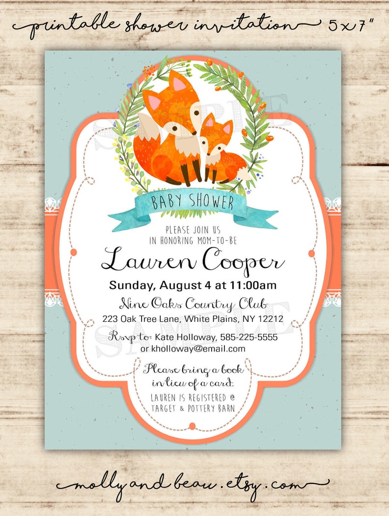 Fox Youngster Shower Invites, Printable Fox Boy or girl Shower Invitations, Fox Shower Concept, Little one Shower Printables, Do-it-yourself Youngster Shower Invites photo relating to Etsy Baby Shower Invitations Printable known as Fox Little one Shower Invites, Printable Fox Little one Shower Invitations, Fox Shower Topic, Little one Shower Printables, Do it yourself Child Shower Invites