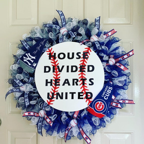 Sports decor House Divided wreath Basketball gifts Sports team wreath