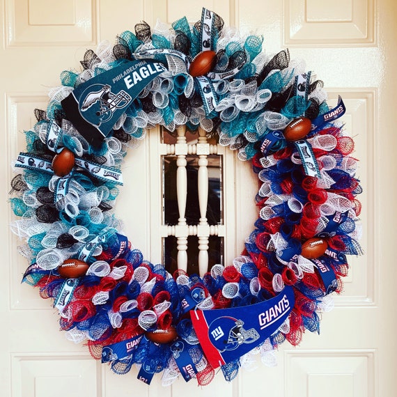 Sports decor House Divided wreath Basketball gifts Sports team wreath