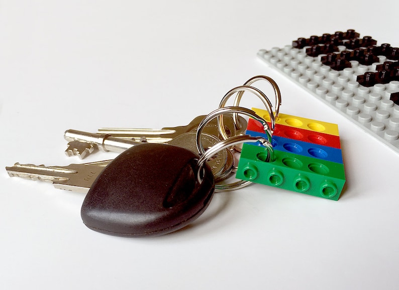 Lego Key Holder & Key Rings Set Etsy