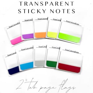 Transparente Sticky Notes - 2 "Tab Page Flags