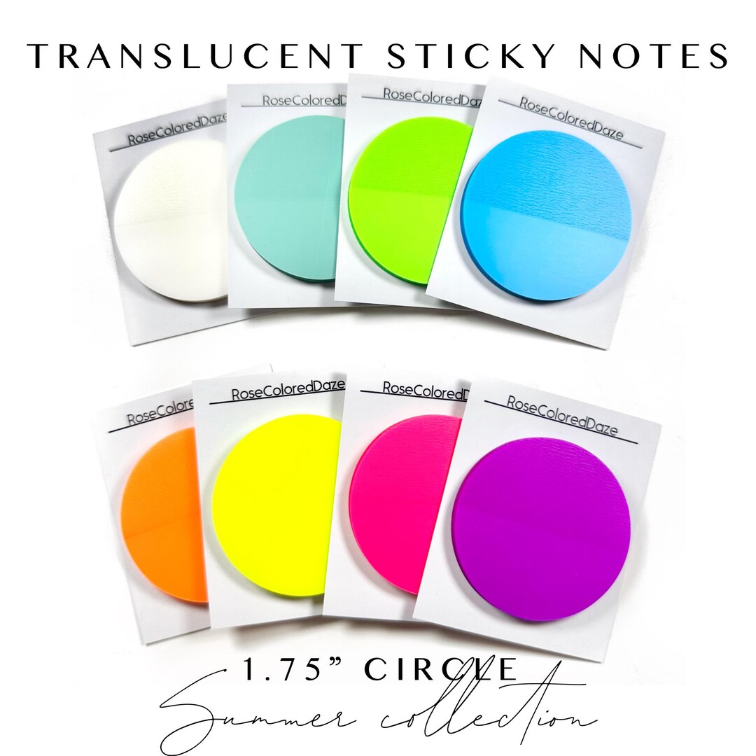 Translucent Sticky Notes - 1.75
