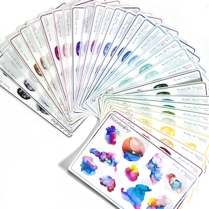 Alcohol Ink Swatches - Transparent Matte