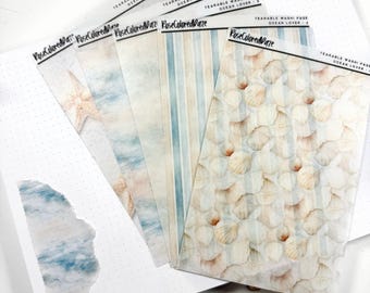 Naklejki z papieru washi do rozrywania – Ocean Lover