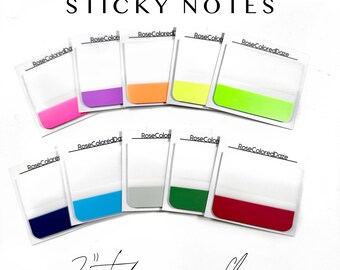 Transparent Sticky Notes - 2" Tab Page Flags