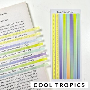 Tiras de reflejos largas - Ombres y garabatos - Colores tropicales Cool Tropics