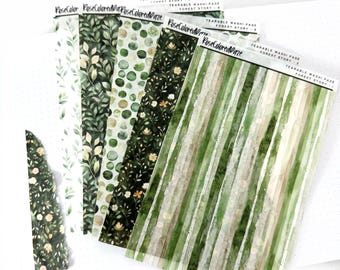 Naklejki z papieru washi do rozrywania – Forest Story
