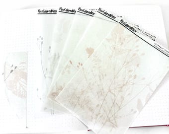 Naklejki z papieru washi do rozrywania – Fleurs Delicates