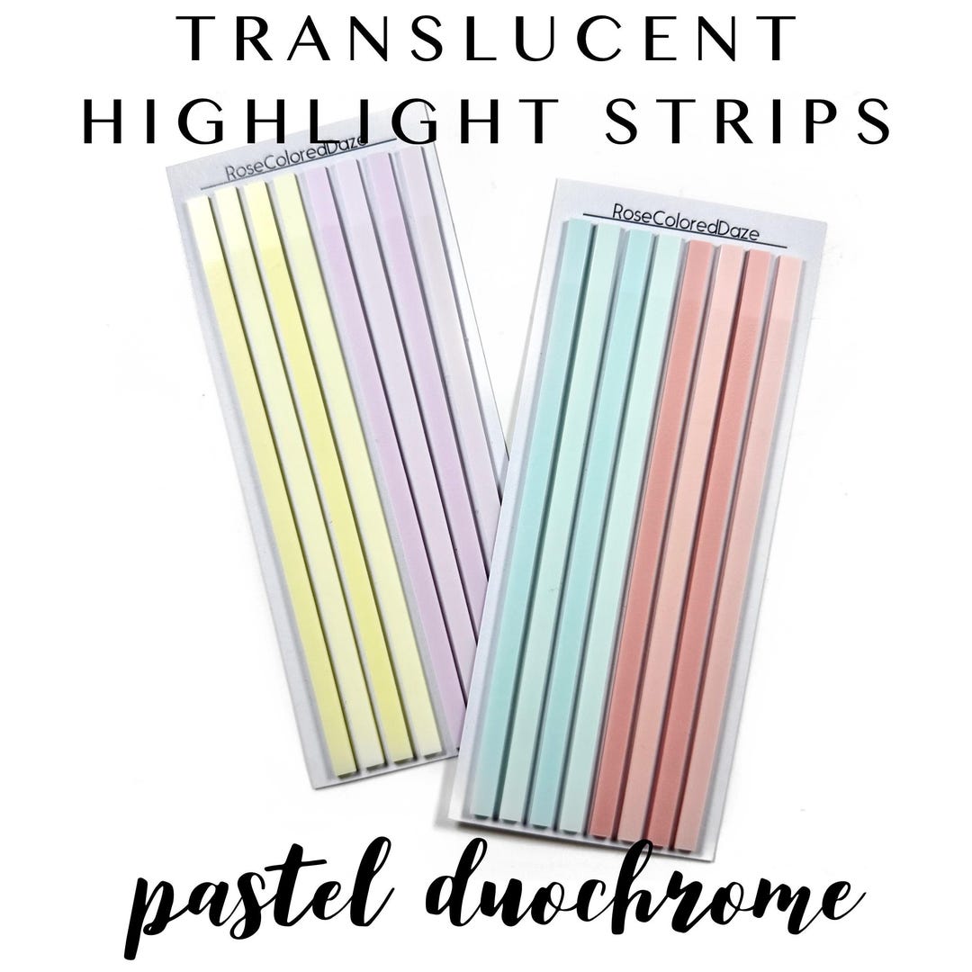 Highlight Strips - Pastel Duochrome - Etsy
