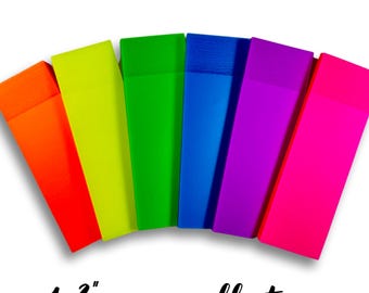 Transparente Haftnotizen – 1" x 3" Neon-Kollektion – 3er-Set