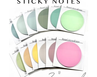 Translucent Sticky Notes - 3" Circle Shaped