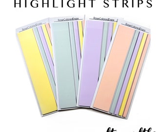 Highlight Strips - Multi-Widths - Pastels