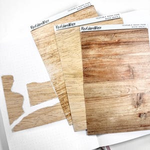 Adesivi strappabili in carta washi - Collezione venature del legno