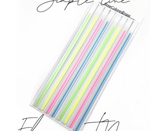 LONG Highlight Strips - Simple Line - Florescent Neon