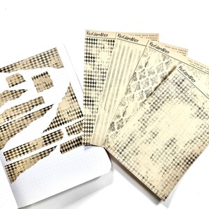 Craft Paper Sticker Sheets - Torn Paper Patterns