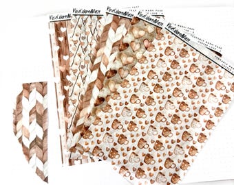 Naklejki z papieru washi do rozrywania – Coffee Love
