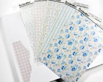 Naklejki z papieru washi do rozrywania - Grandmillenial Spring