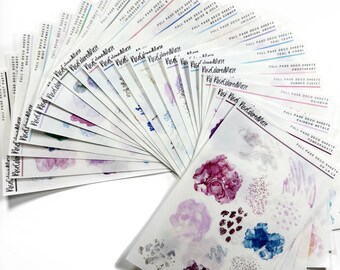 Transparent Matte Sticker Sheets - Abstract Decorative Stickers