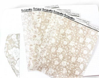 Naklejki z papieru washi do rozrywania – Toile A Fleurs