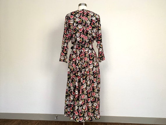 Vintage 1980’s P.J. Klein floral long dress size … - image 6