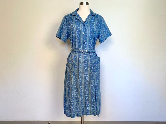 Vintage 1960’s Carolina Maid floral house dress si