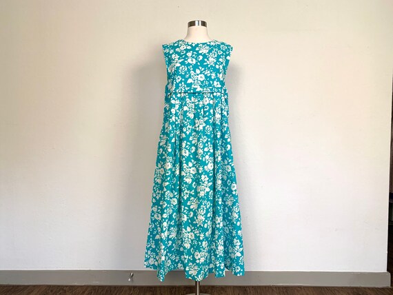 Vintage 1980’s Laura Ashley blue floral dress size