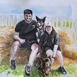 Watercolour Paintings: Hand-Painting landscape from Photo | Perfect birthday/anniversary/ valentines Gift for friend, partner...
