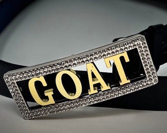 Custom Name Belt Buckle w/ FREE BELT (Individual Letters Now Available for Purchase)