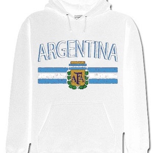 Argentina Vintage Flag International Hoodie - #ARG-01