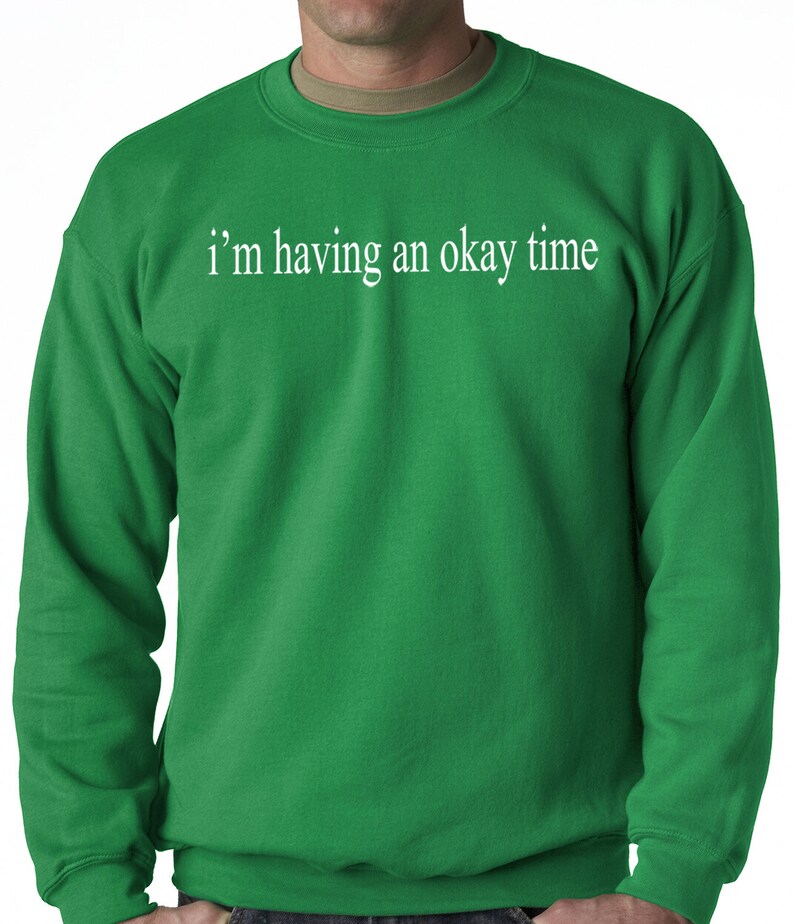 I/'m Having An Okay Time Adult Mens Hoodie #3000