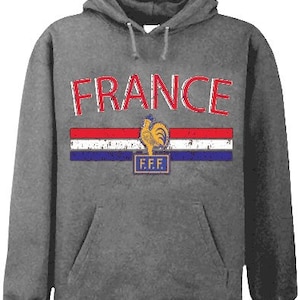 France Vintage Shield International Hoodie - #FRA-01