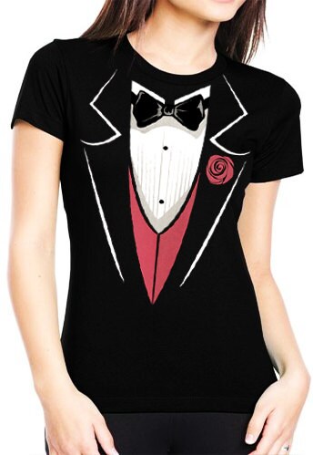 Tuxedo T-shirts Tuxedo With Pink Vest 