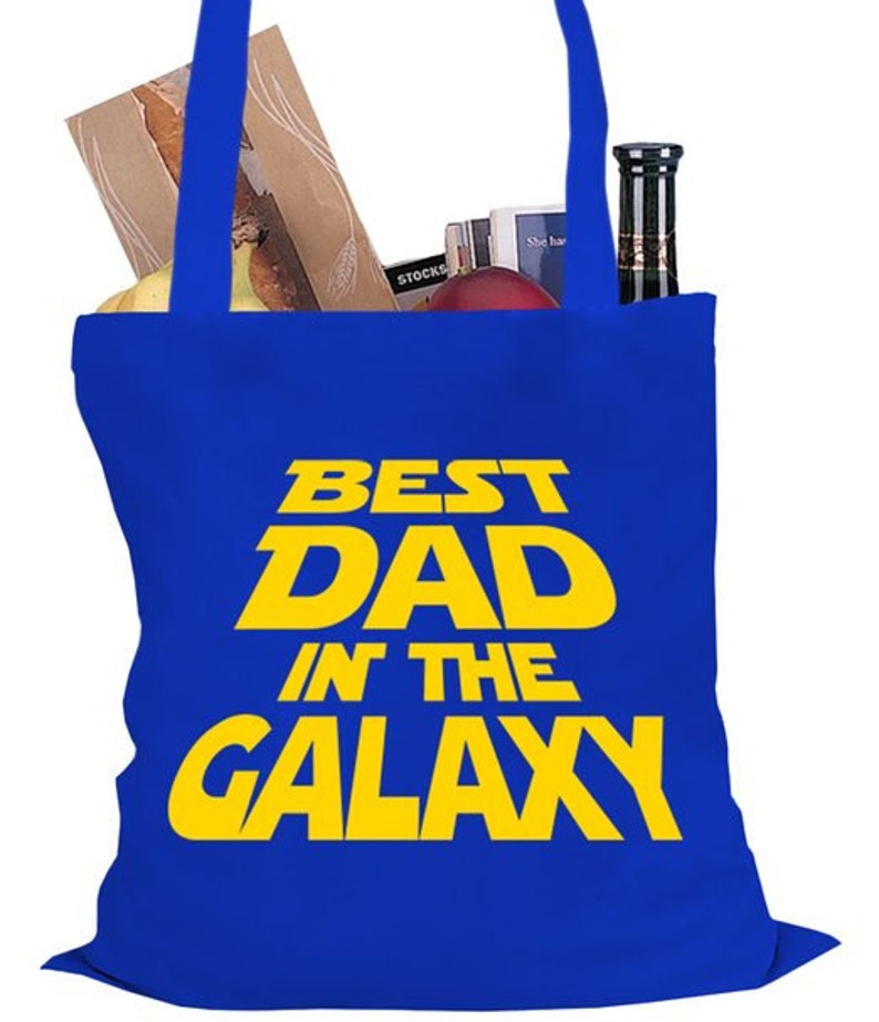 Best Dad in The Galaxy Tote Bag