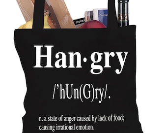 Hangry Definition Tote Bag #3065