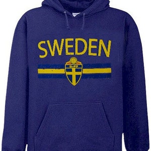 Sweden Vintage Shield International Hoodie #1211
