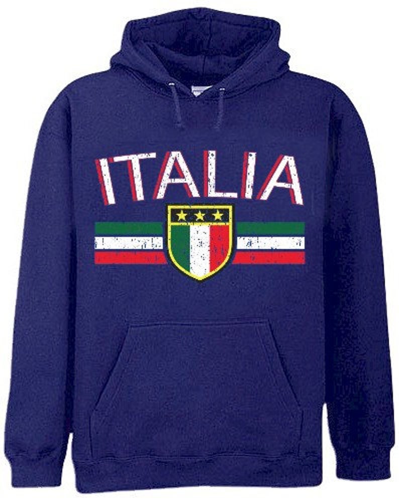 Italia Vintage Shield International Mens Hoodie