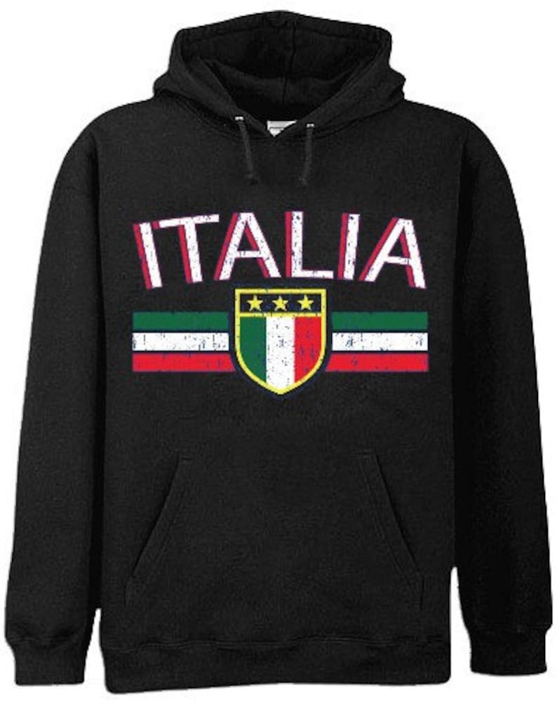 Italia Vintage Shield International Mens Hoodie