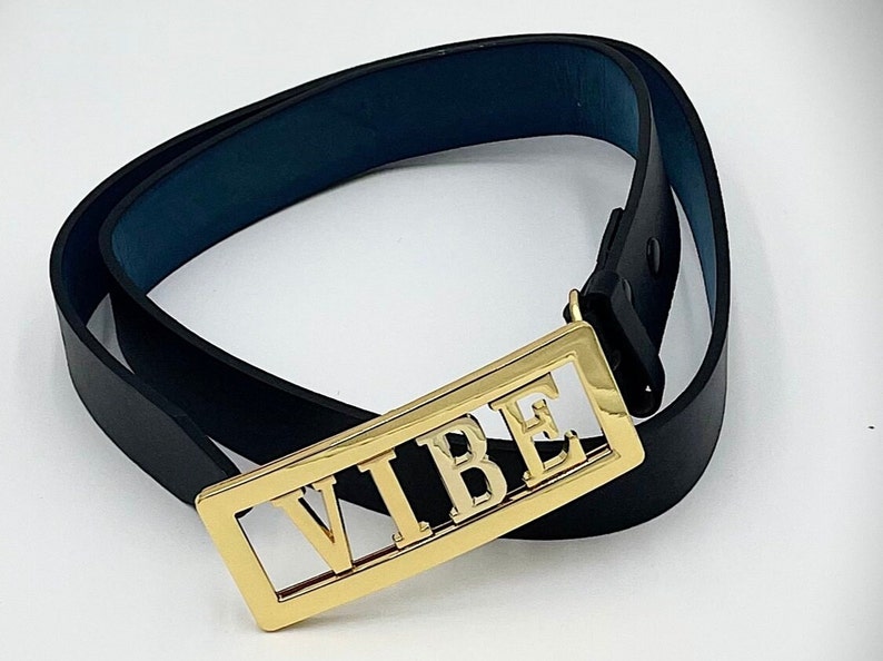 Hebilla de cinturón con nombre personalizado con CINTURÓN GRATIS letras individuales ahora disponibles para su compra All Gold