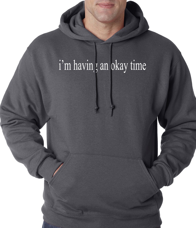I/'m Having An Okay Time Adult Mens Hoodie #3000