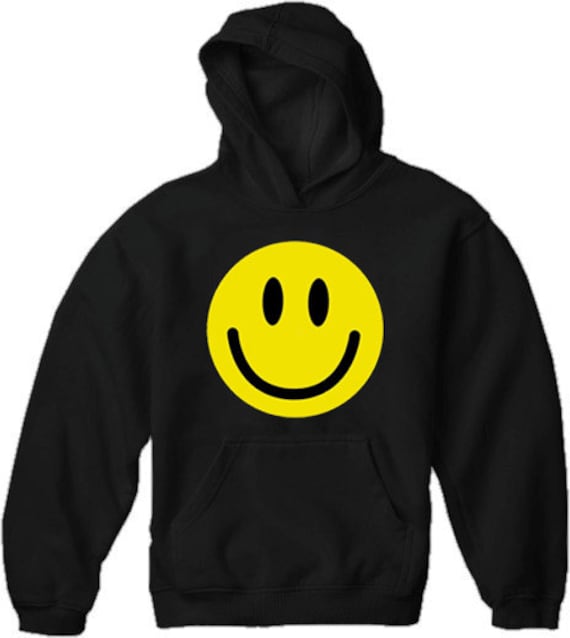 Smiley Face Hoodie A5424 Etsy UK