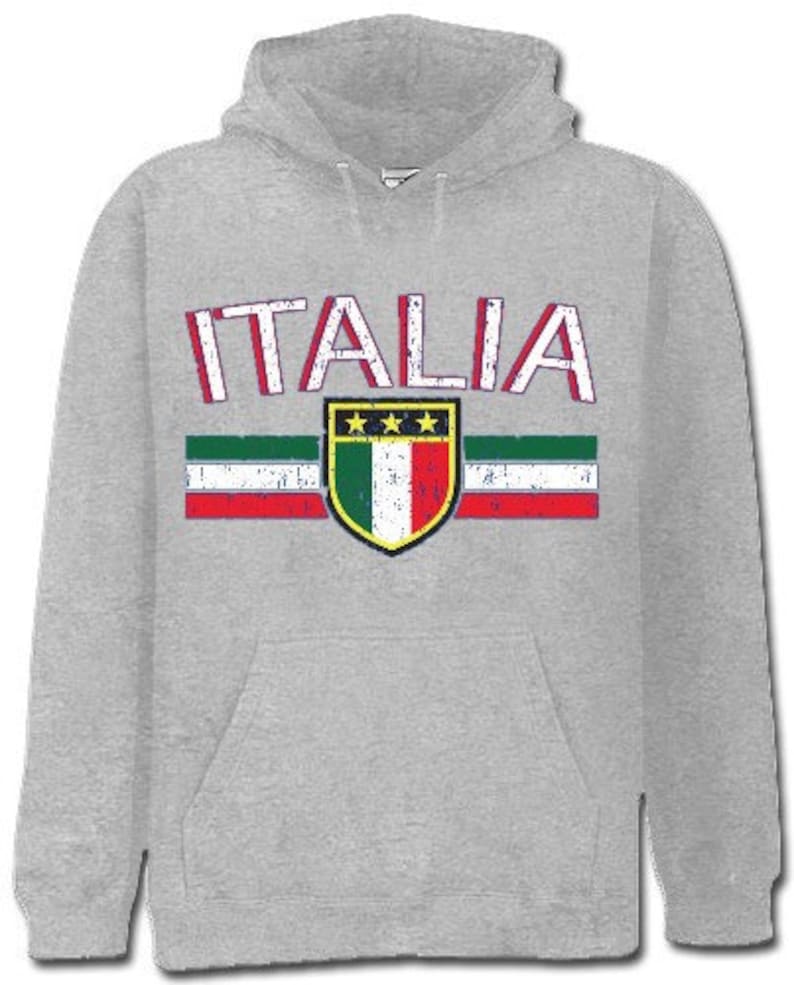 Italia Vintage Shield International Mens Hoodie