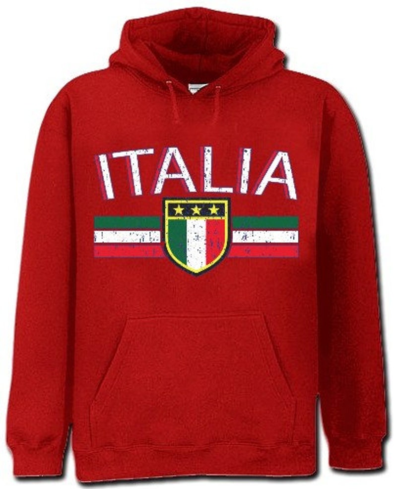Italia Vintage Shield International Mens Hoodie