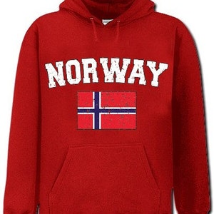Norway Vintage Flag International Hoodie - NOR#02