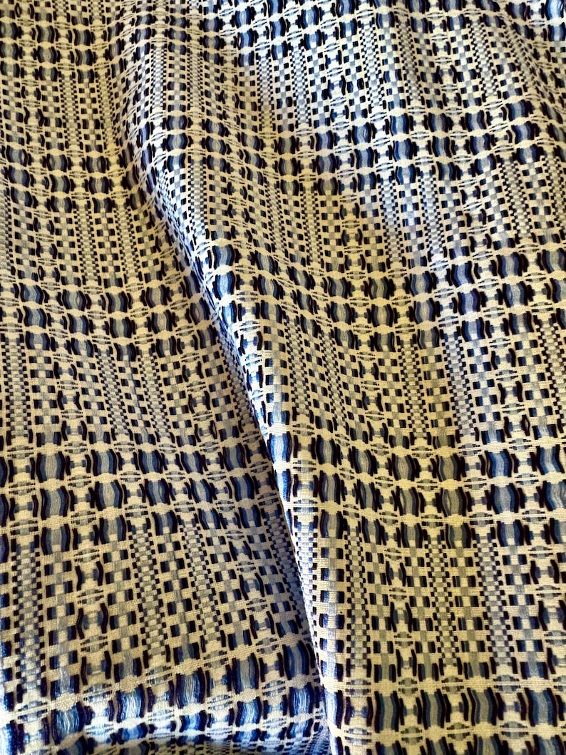 Rarest Cloth Unique Rare to Find Antique Vintage Smaller Scale Jacquard Woven Dobby ...