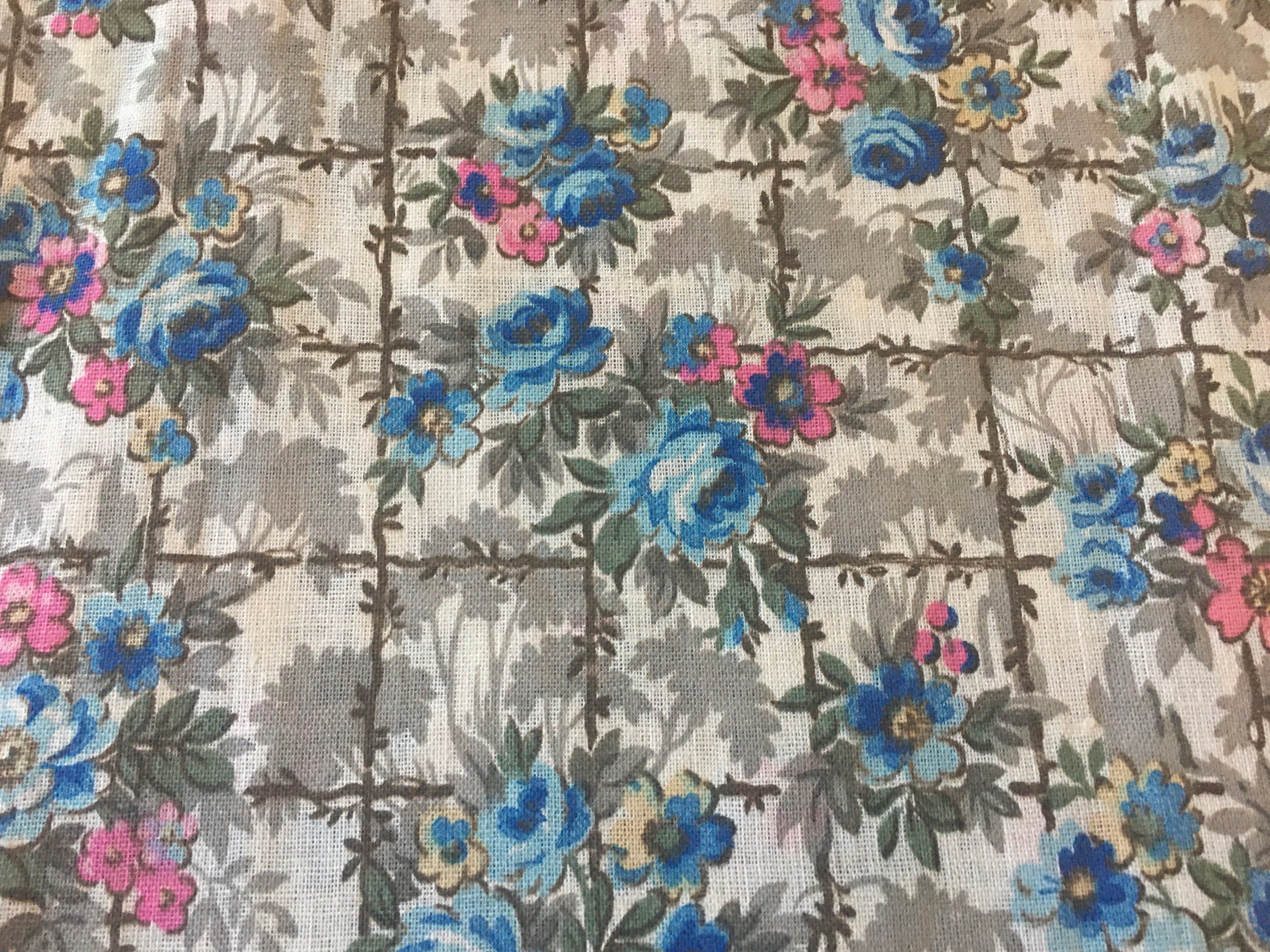 vintage USA fablic ラグ Cotton Collectible Fabrics 1920-1949 Time Period