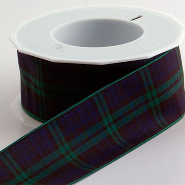 Authentic Scottish Plaid Blackwatch Tartan Ribbon