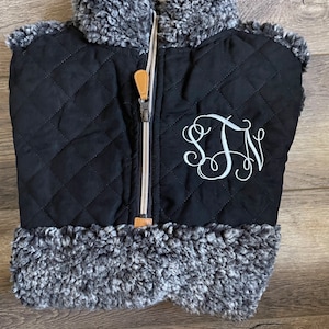 Custom Embroidered Monogrammed Sherpa Pullover