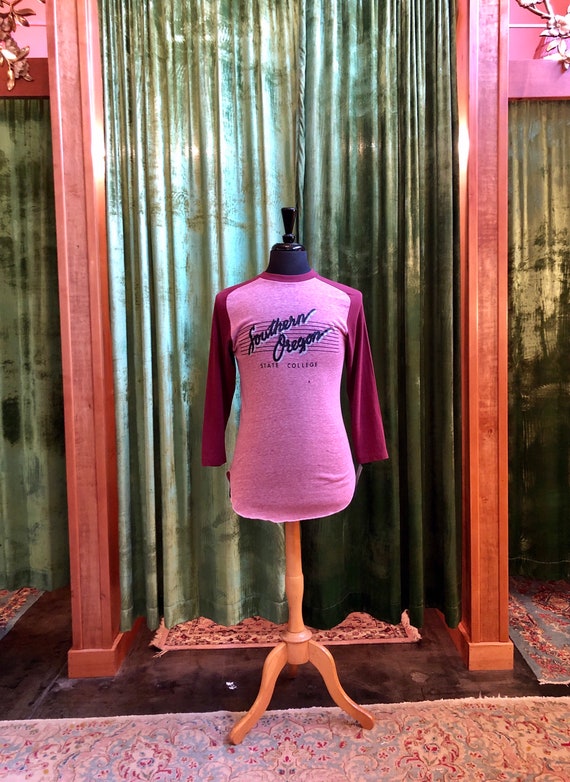 Vintage 70’s burgundy and heathered pink Southern