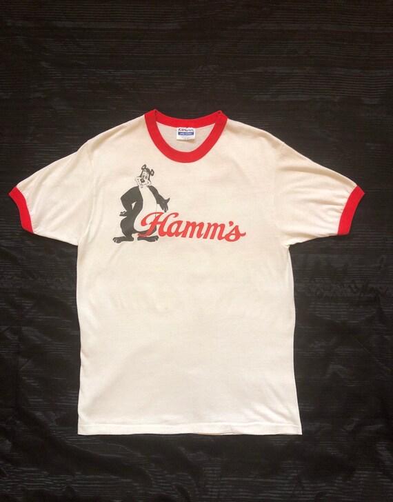 Vintage 80’s Hamm’s Beer ringer t-shirt