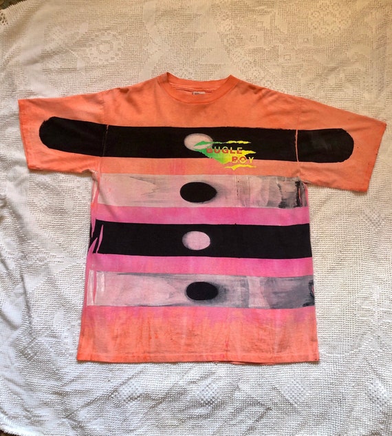Vintage Bugle Boy Shirt Mens Sz M Tie Dye Ss Single S Gem